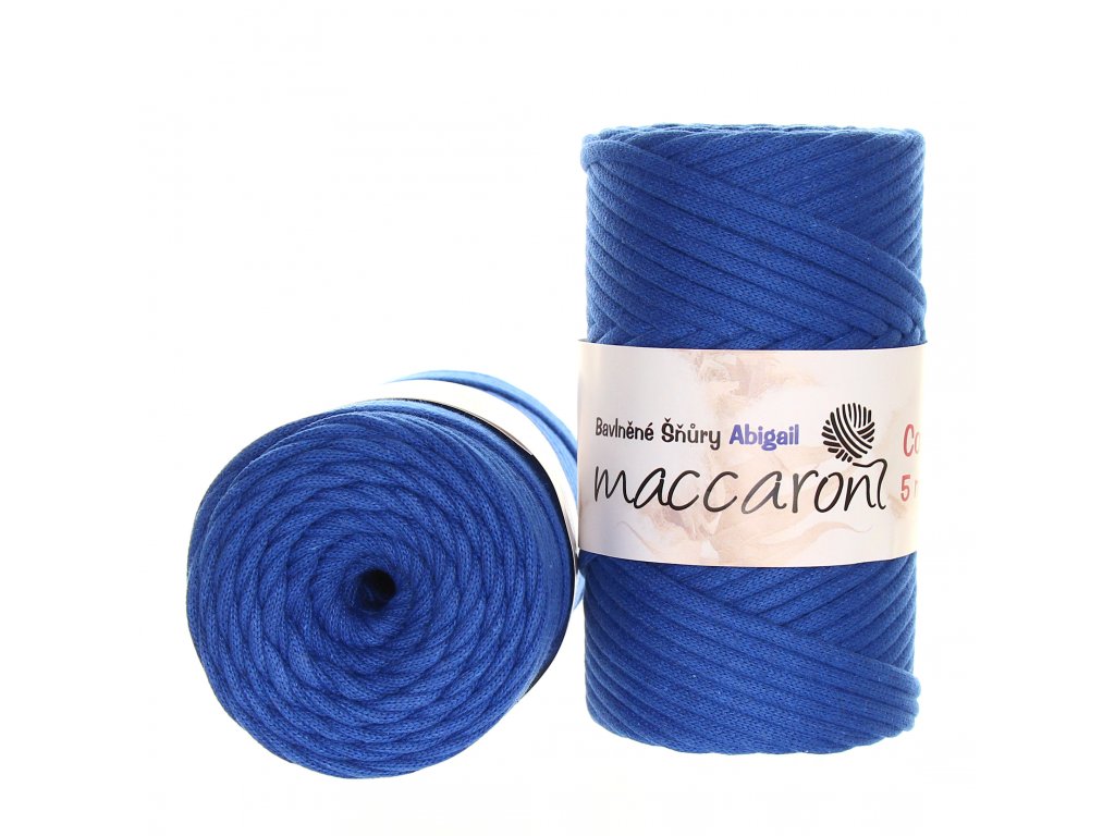 Macaroni Abigail 5 mm Královská modrá