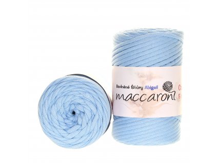 Macaroni Abigail 5 mm světle modrá