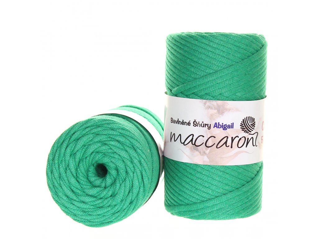 Macaroni Abigail 5 mm Zelená