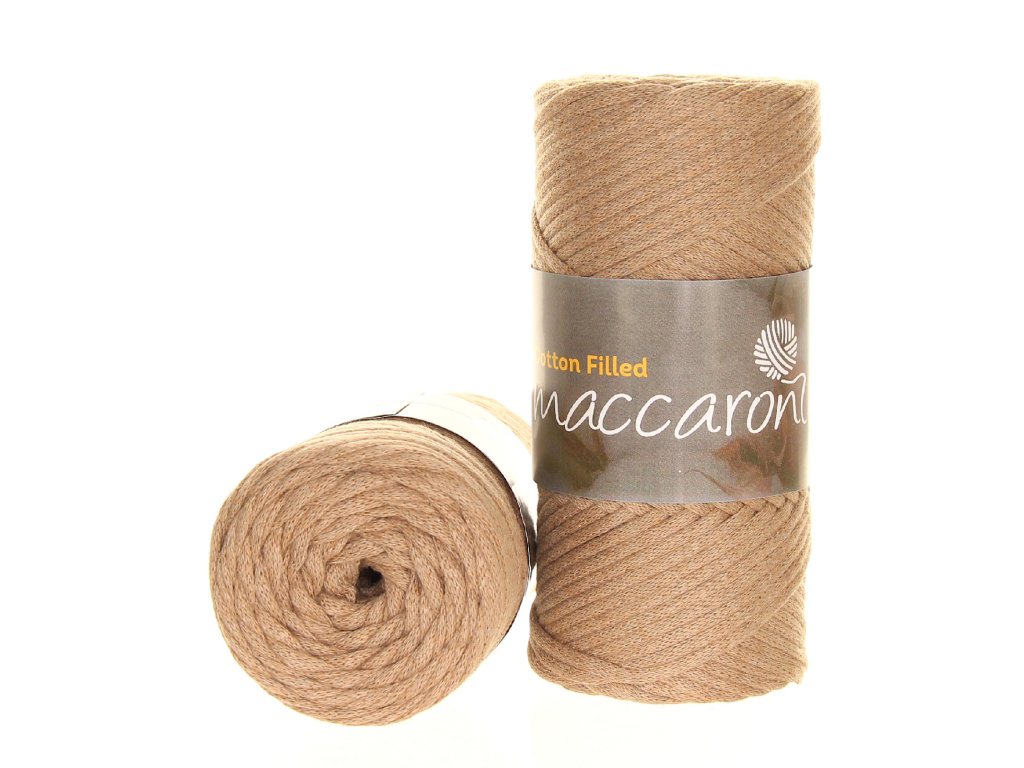 Maccaroni Abigail 3 mm Béžová