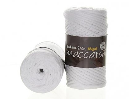 Maccaroni Abigail 3 mm bílá