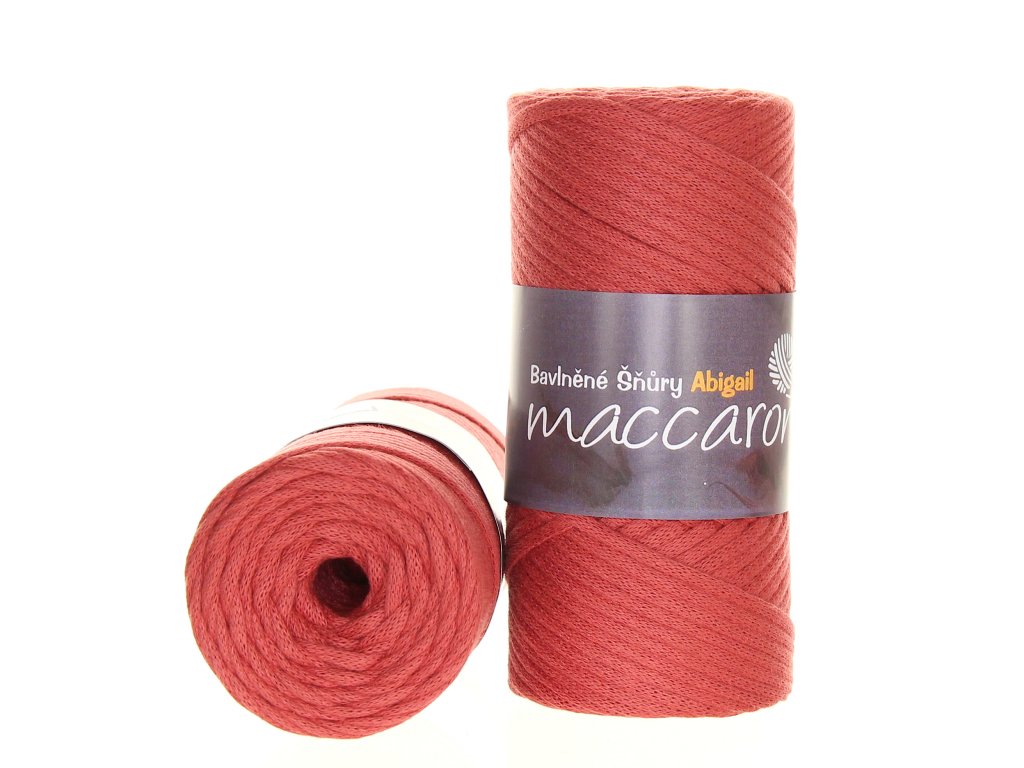 Maccaroni Abigail 3 mm Cihlová