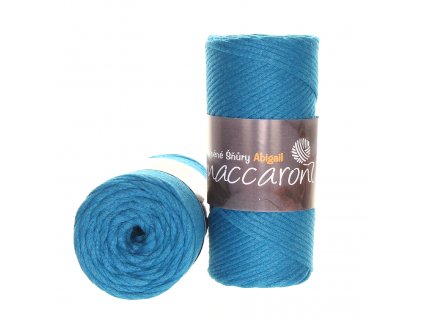 Maccaroni Abigail 3 mm tyrkysová