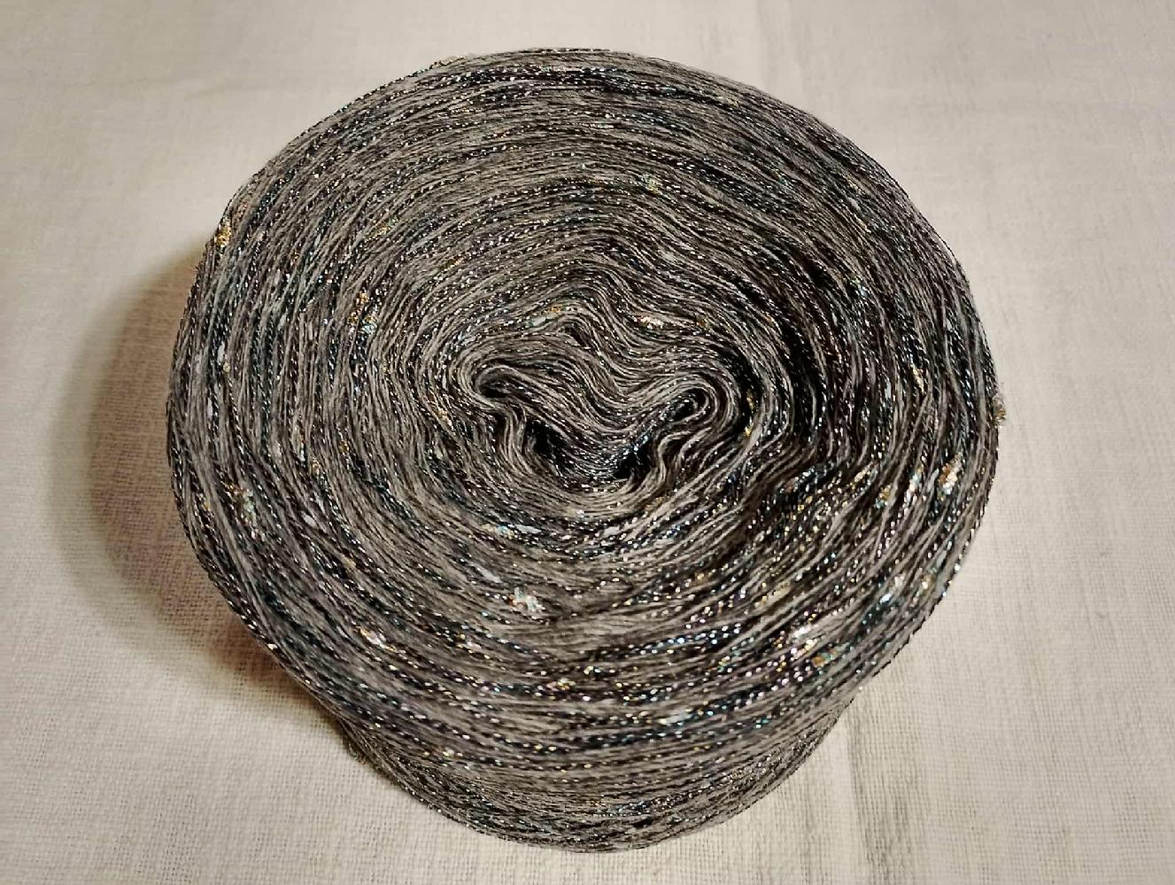 Merino Grey lux 2-nitka 1000m s nopkovou nitkou