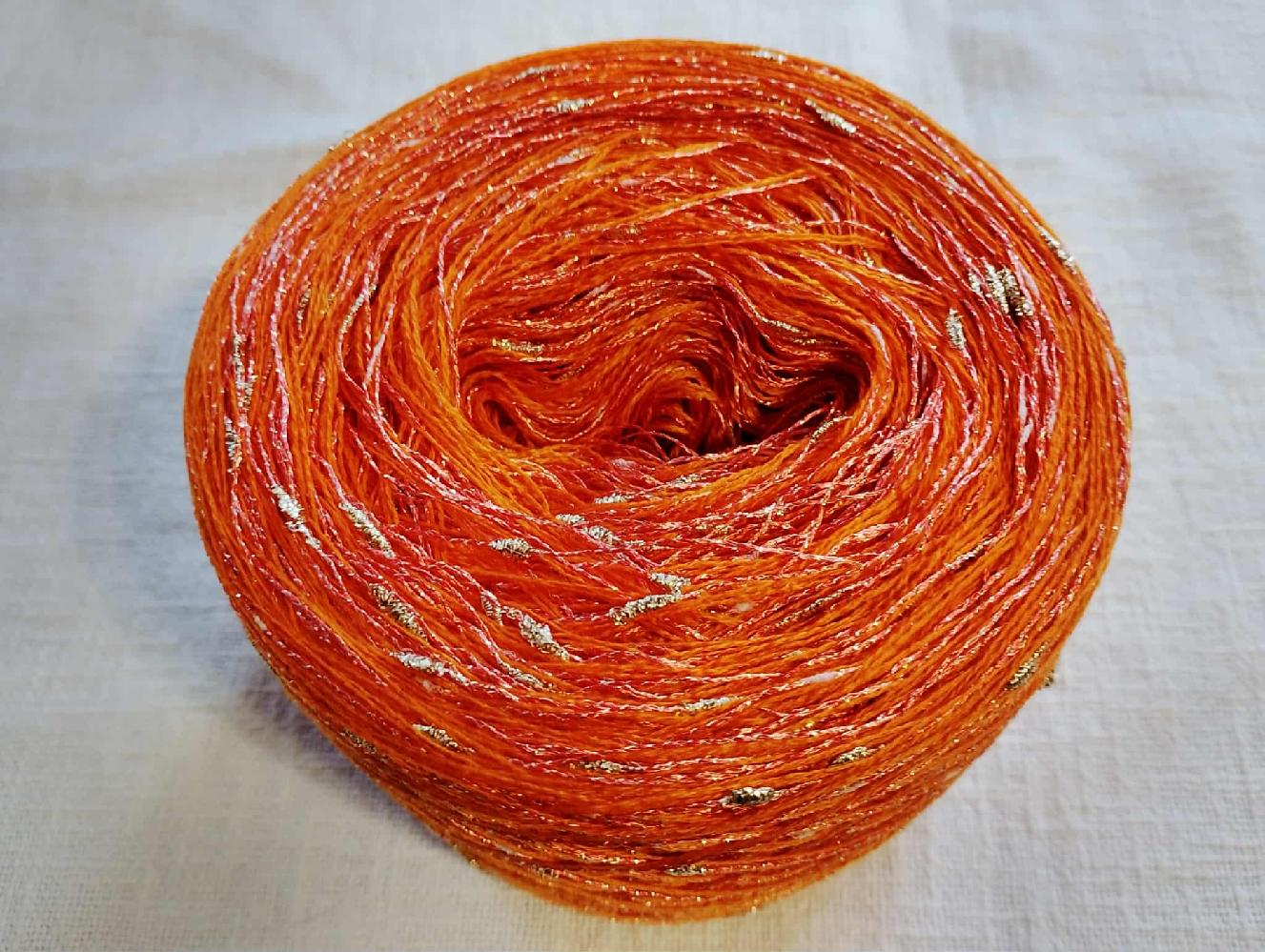 Merino Mandarine lux 2-nitka 1000m s nopkovou nitkou