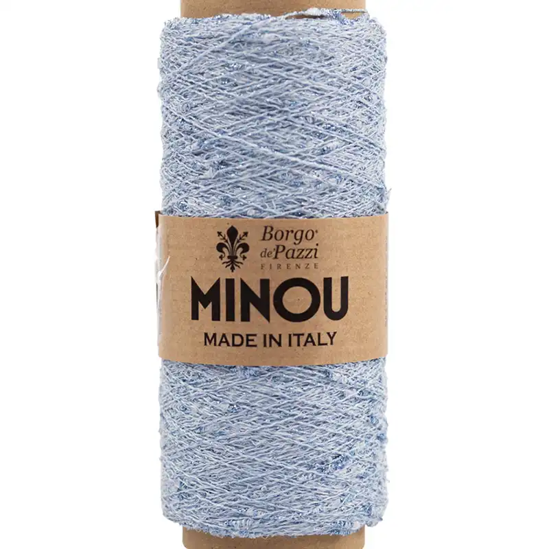 Borgo de' Pazzi Minou přípletová nitka 20 Blankytně modrá