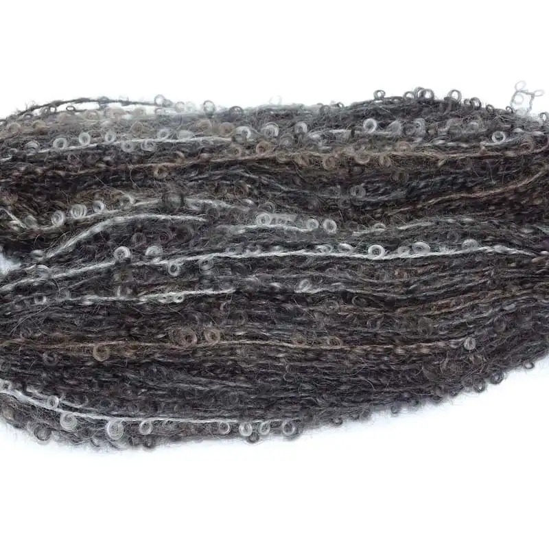 Mohair by Canard Bouclé Mohair Antracitový mix 1036LE