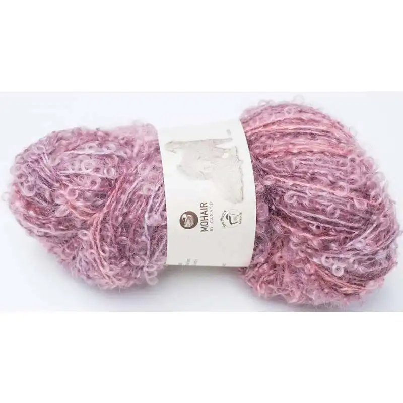 Mohair by Canard Bouclé Mohair Růžový mix 1038LE