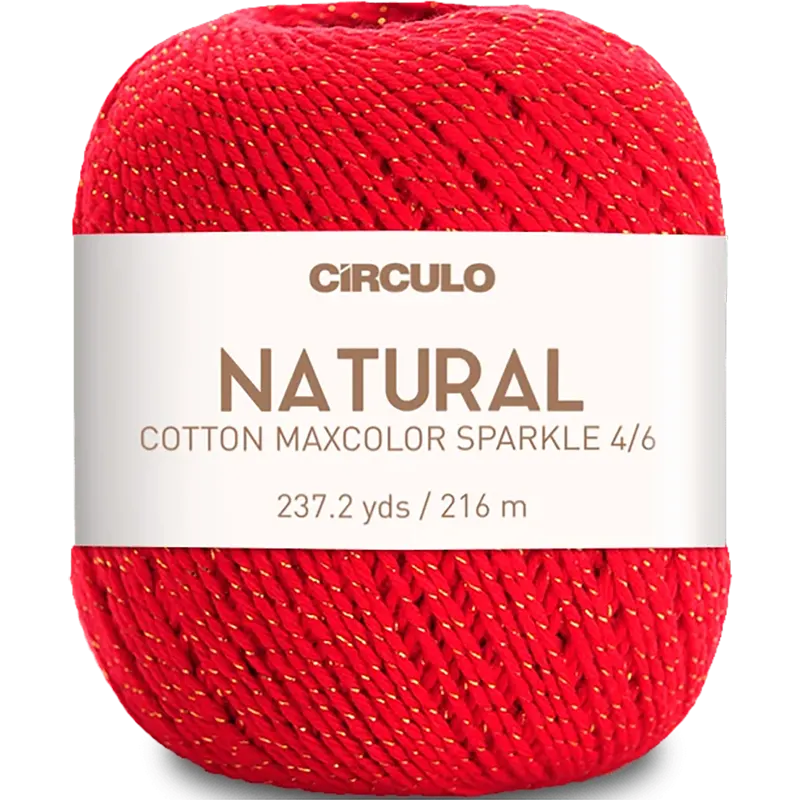 Círculo Natural Cotton Maxcolor Sparkle 3501 Chilli