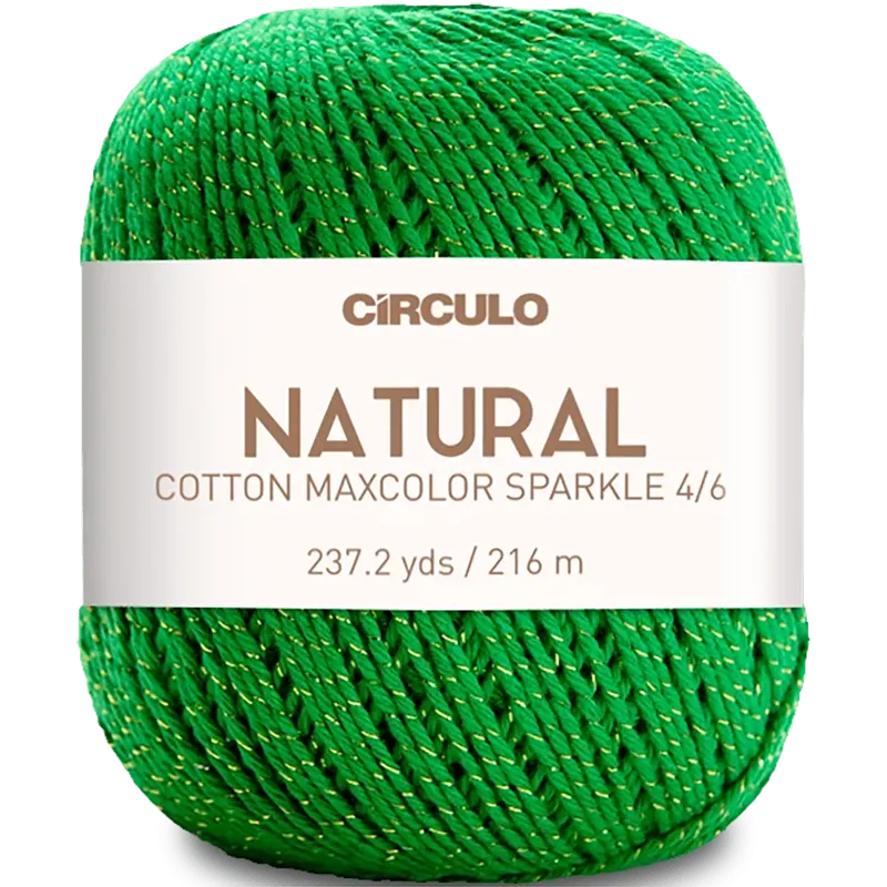 Círculo Natural Cotton Maxcolor Sparkle 5767 Brazilská zelená