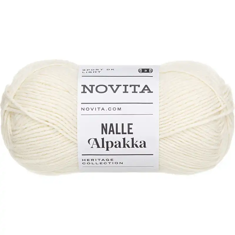 Novita Nalle Alpakka 10 Přírodní bílá