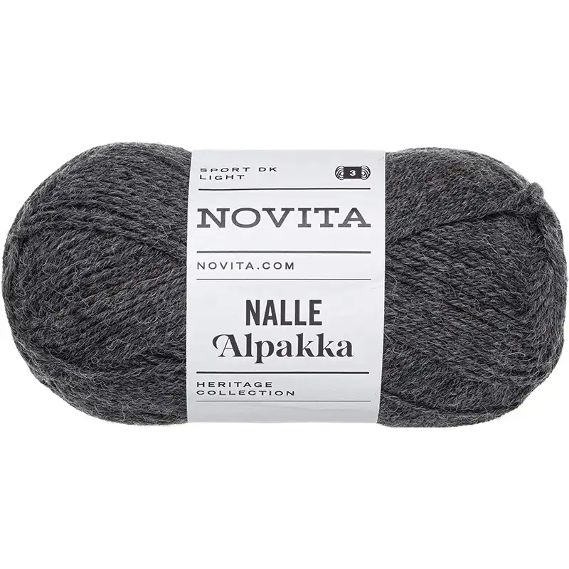 Novita Nalle Alpakka 44 Grafitová