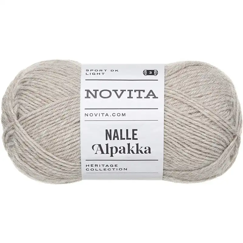 Novita Nalle Alpakka 60 Šedobéžová
