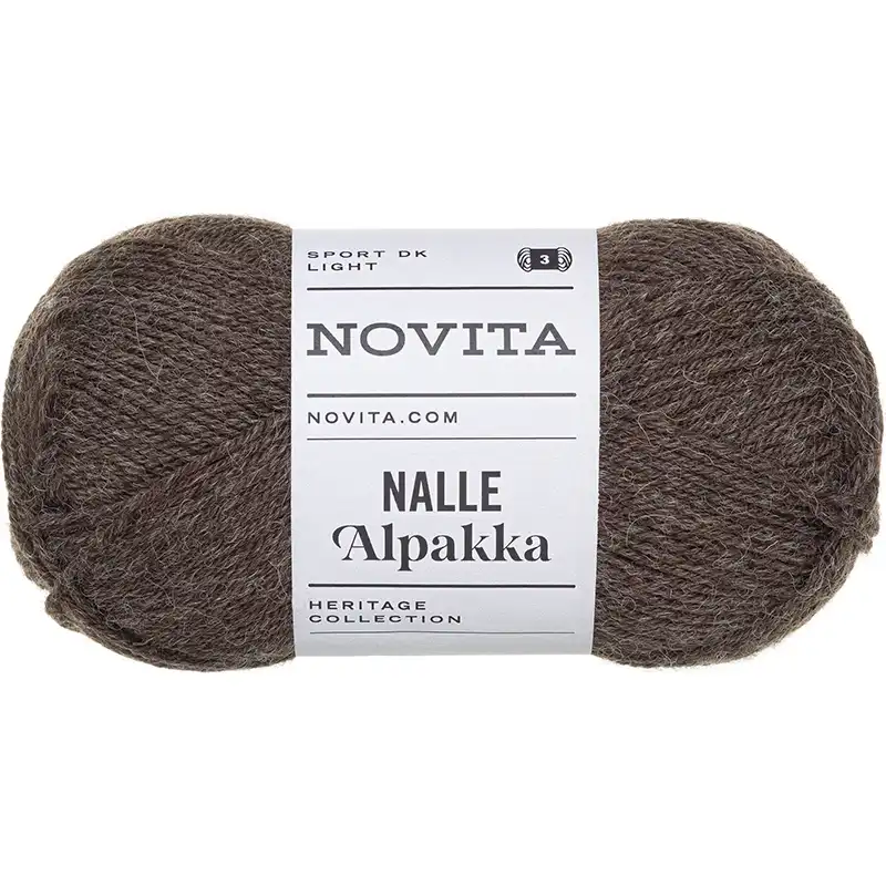 Novita Nalle Alpakka 77 Hnědá