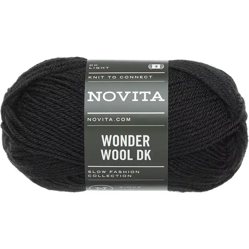Novita Wonder Wool DK 99 Černá