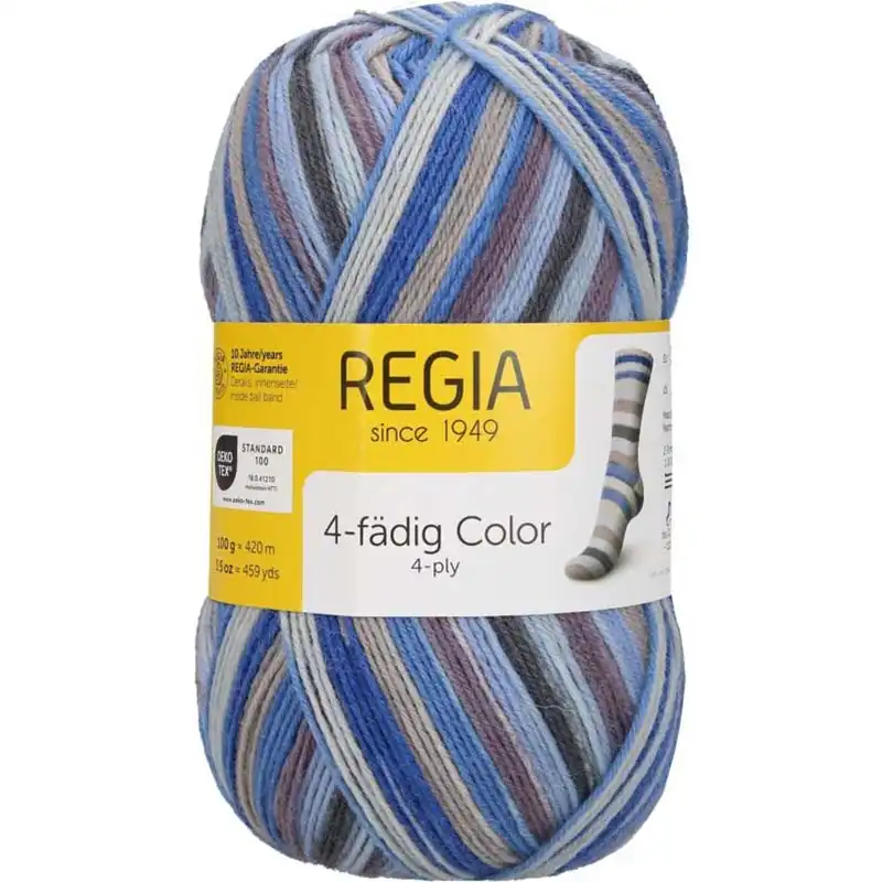 Regia 4-Ply Color 3052 Rauchblau color