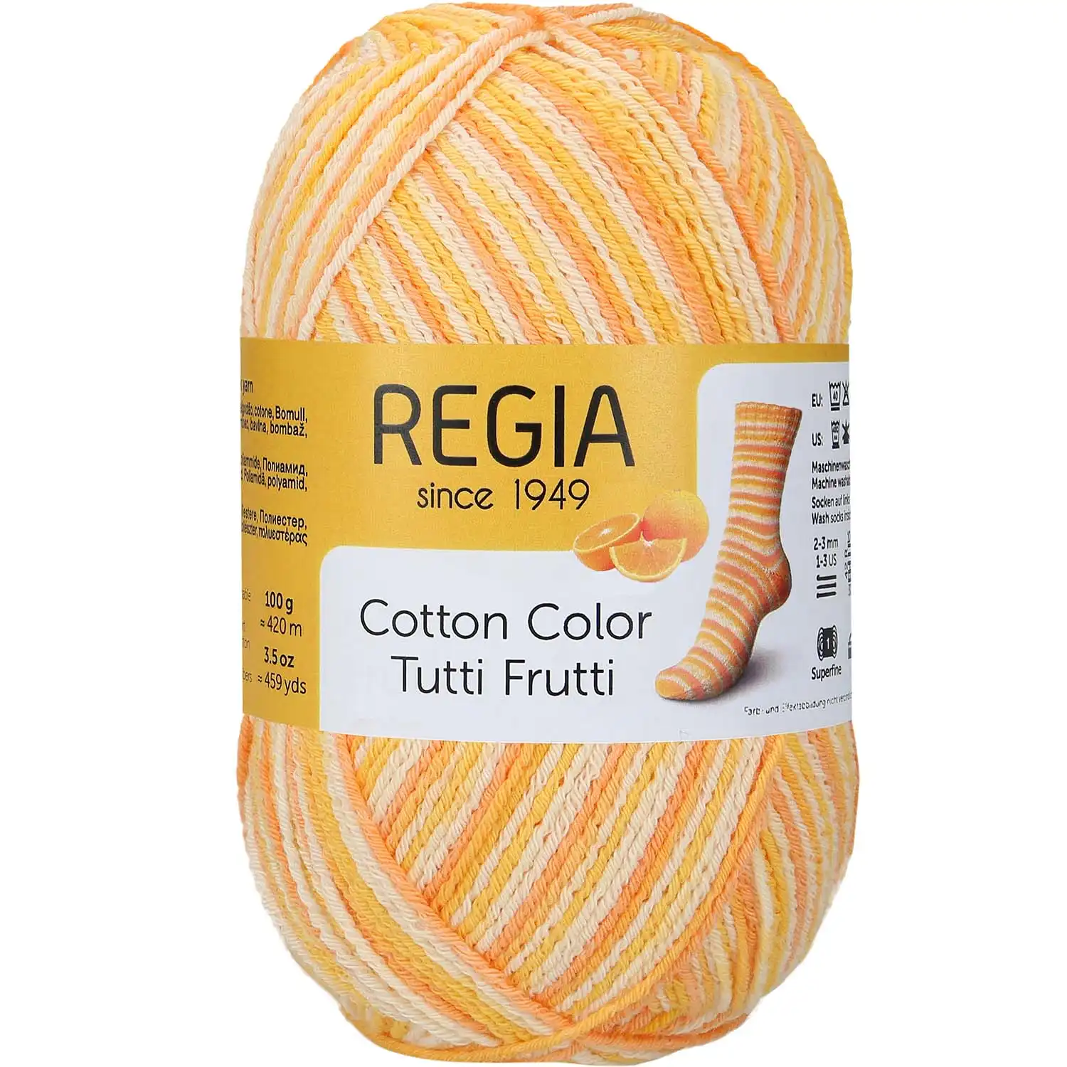 Regia 4-Ply Cotton Color 02416 Pomeranč