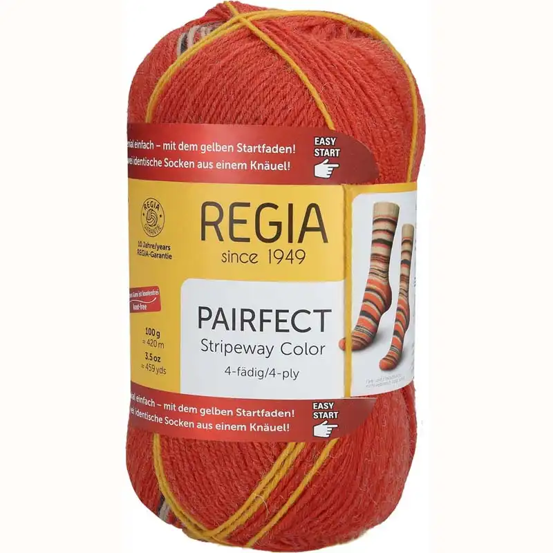 Regia 4-Ply Pairfect 2300 Beige-Orange