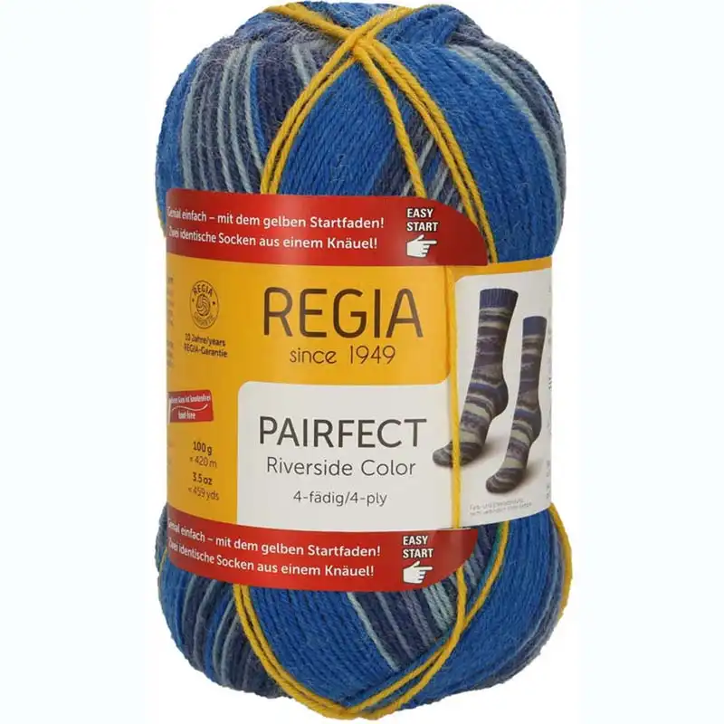 Regia 4-Ply Pairfect 7153 Shore color
