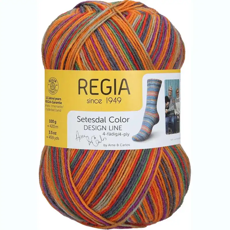 Regia 4-Ply Pairfect Design Line Setesdal Color Evje 03828