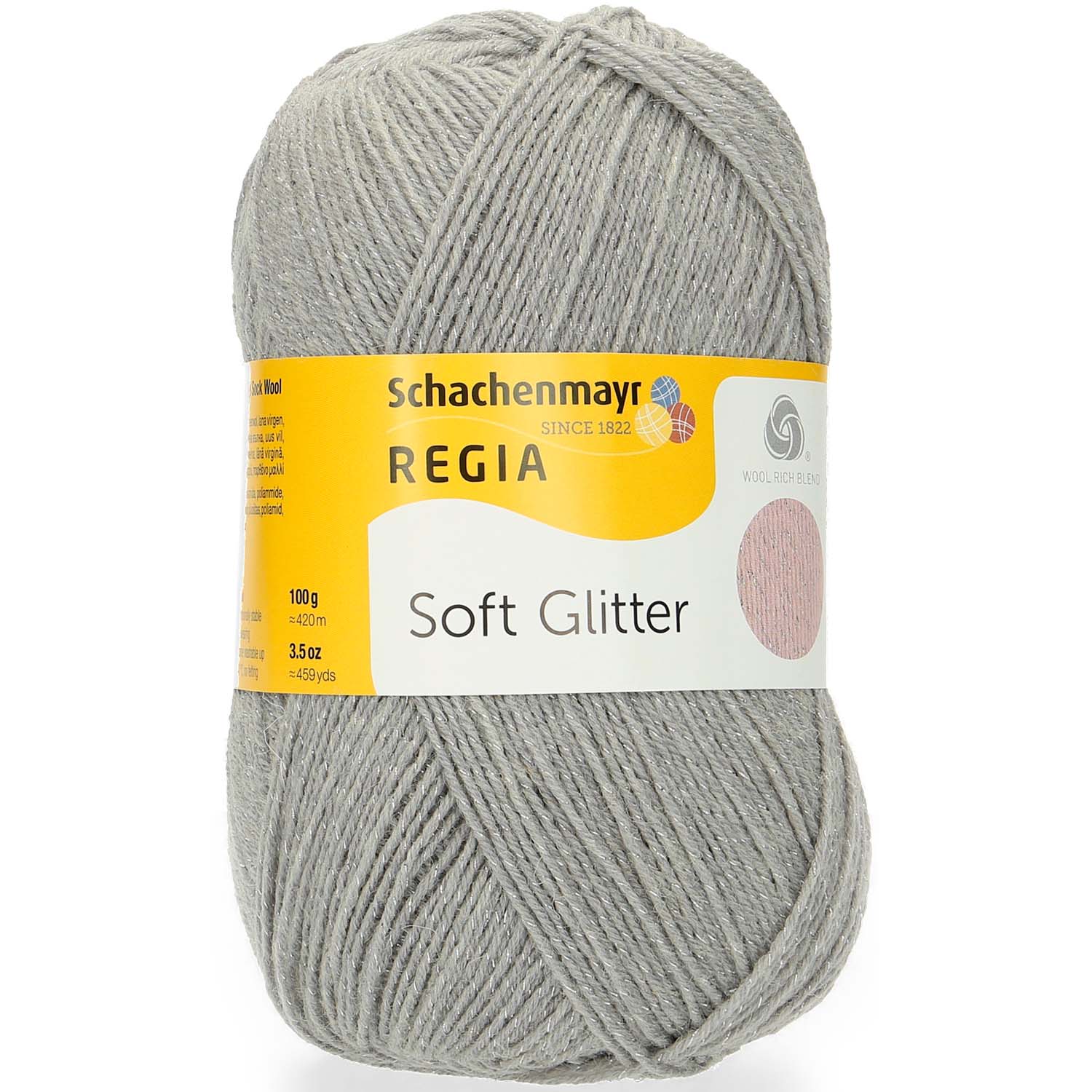 Regia 4-Ply Soft Glitter 51 Šedá