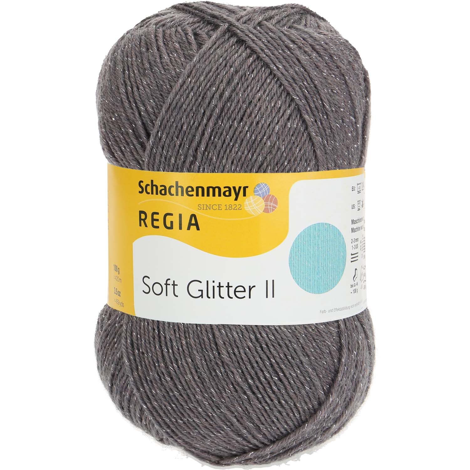 Regia 4-Ply Soft Glitter 97 Šedá
