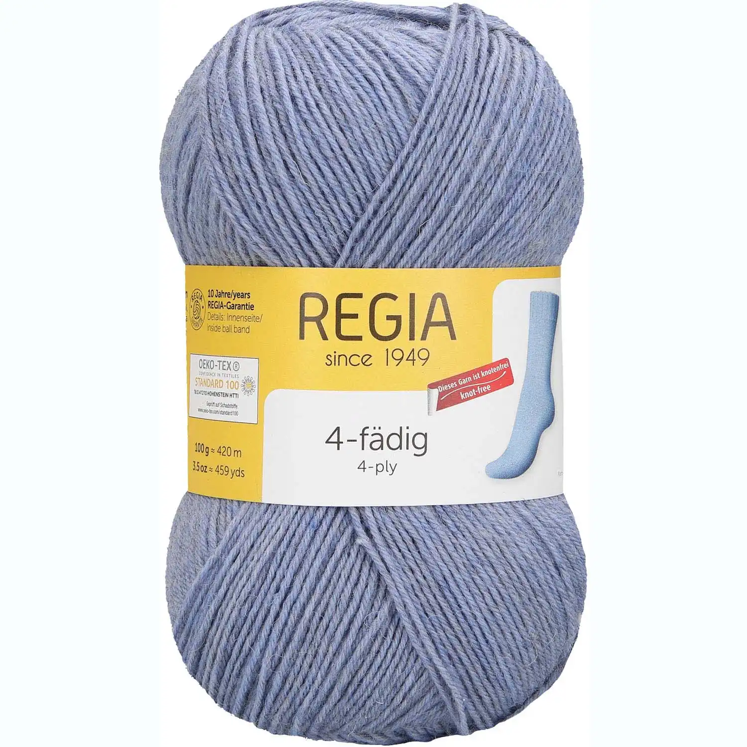 Regia 4-Ply Uni 1980 Modrošedá