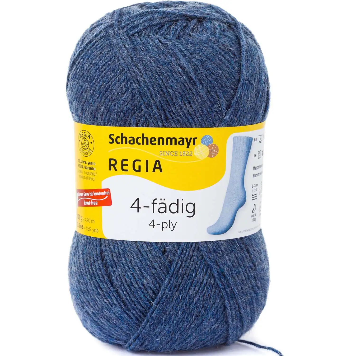 Regia 4-Ply Uni 2137 jeans melír
