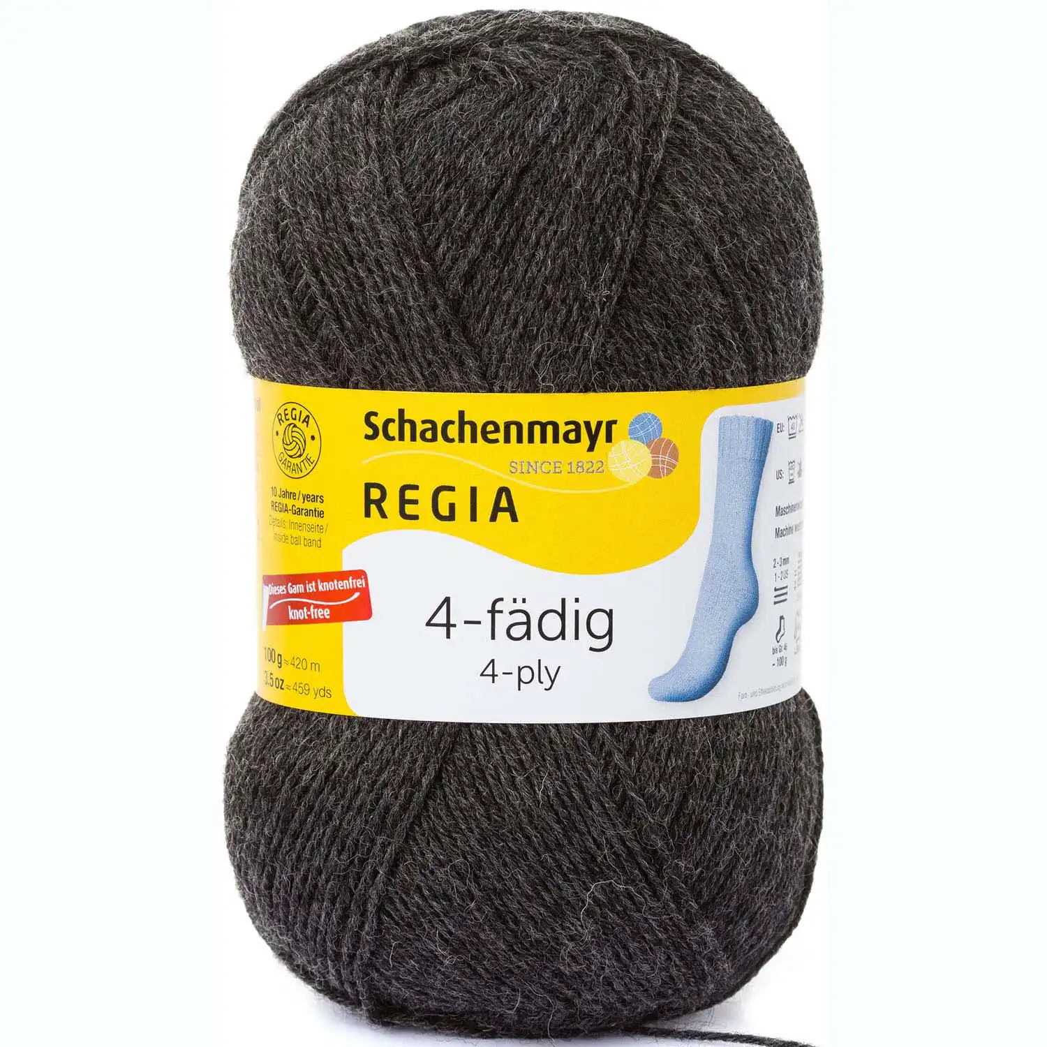 Regia 4-Ply Uni 522 Antracitový melír
