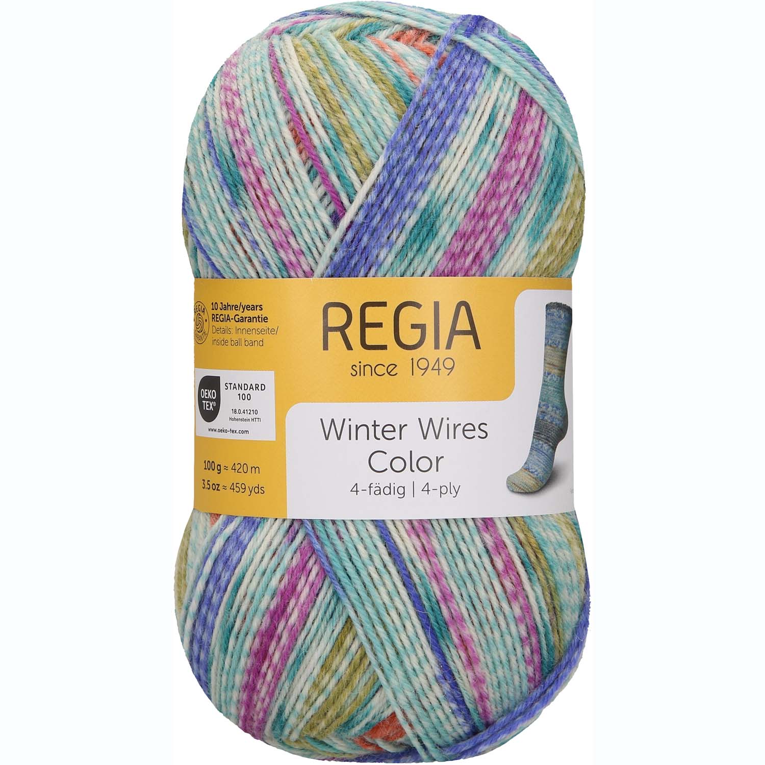 Regia 4-Ply Winter Wires azalea Color 03096