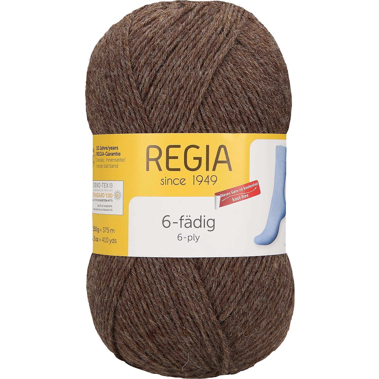 Regia 6-Ply 2140 Hnědý melír