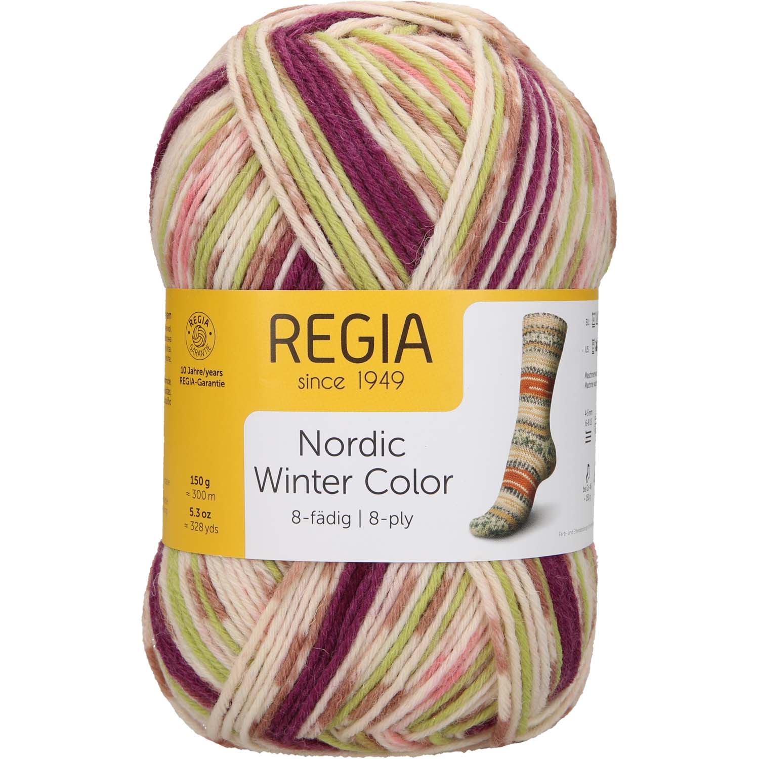 Regia 8-ply Nordic Winter Color 3045 Long walks color