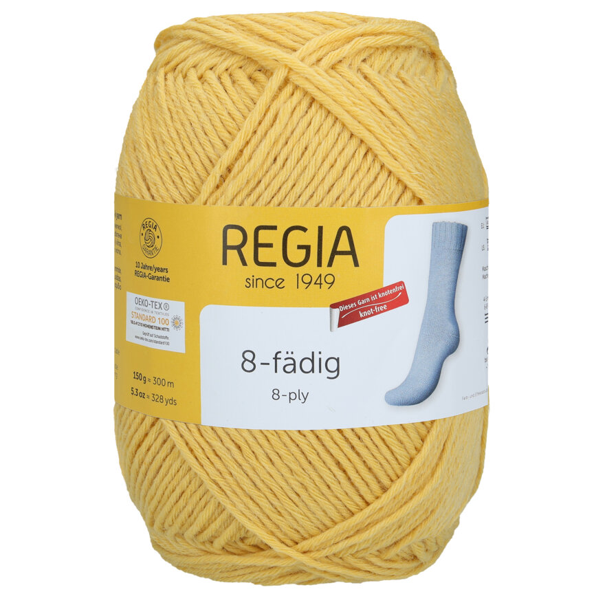 Regia 8Ply Uni 1049 Banánová