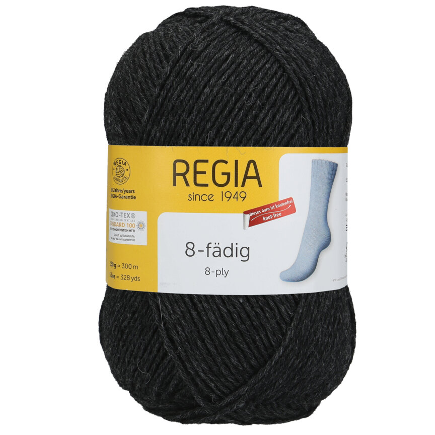 Regia 8Ply Uni 522 Antracit