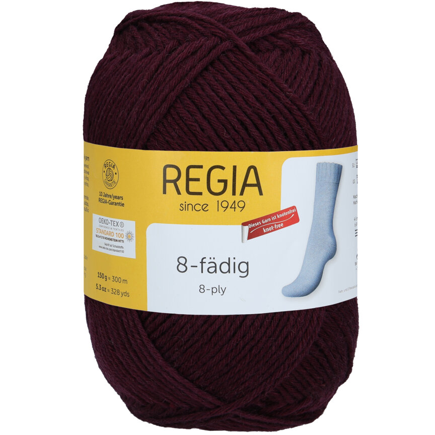 Regia 8Ply Uni 6046 Vínová