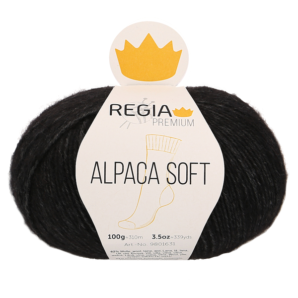 Regia Premium Alpaca Soft 99 černá