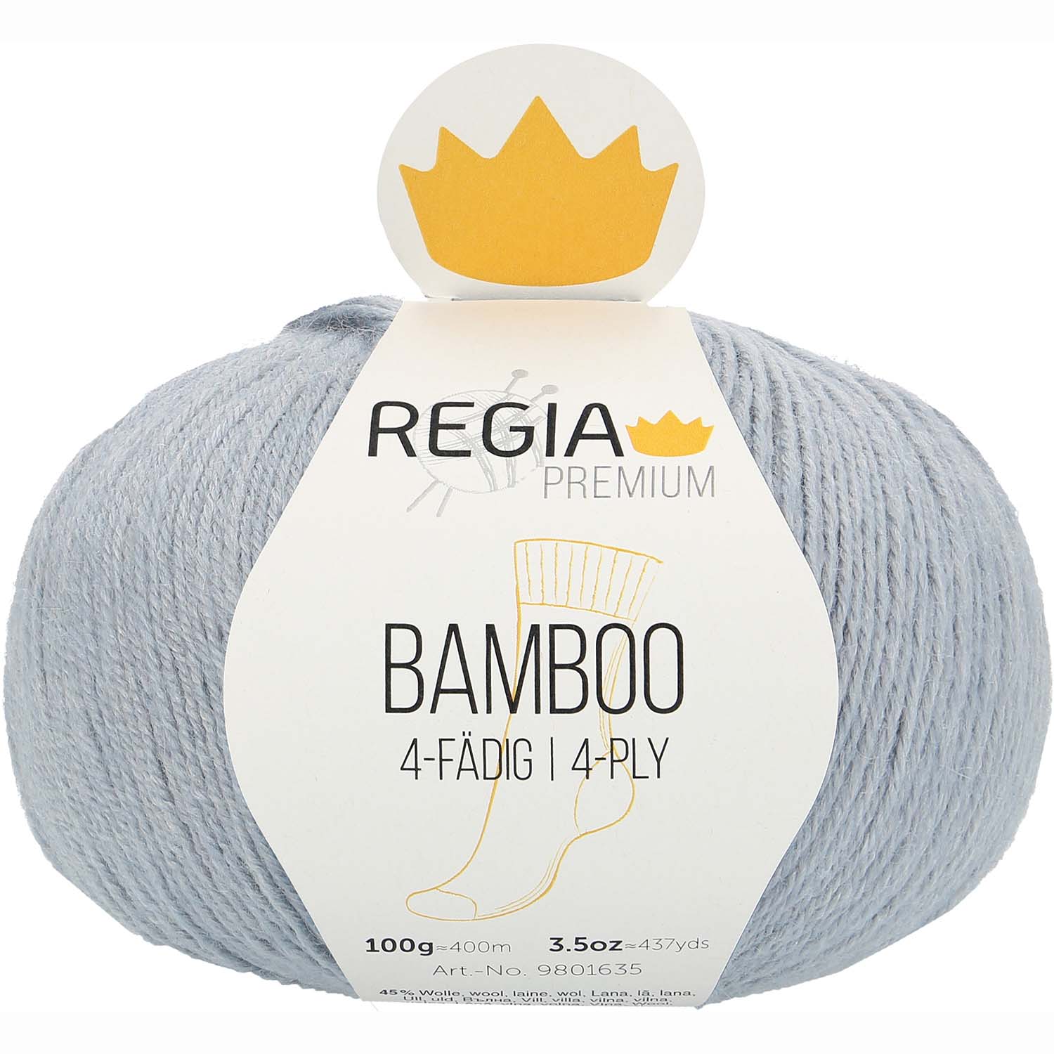 Regia Premium Bamboo 50 Modro-Šedá