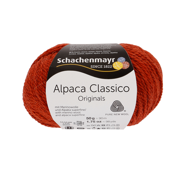 Schachenmayr Alpaca Classico 12 Rezavá