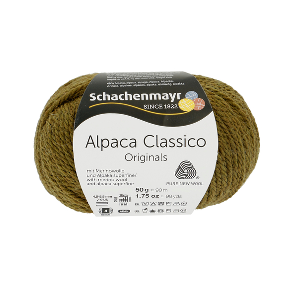 Schachenmayr Alpaca Classico 71 Olivová