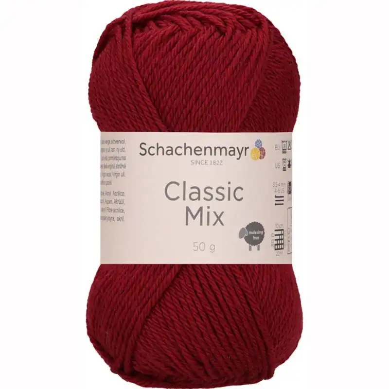 Schachenmayr Classic Mix 33 Vínová