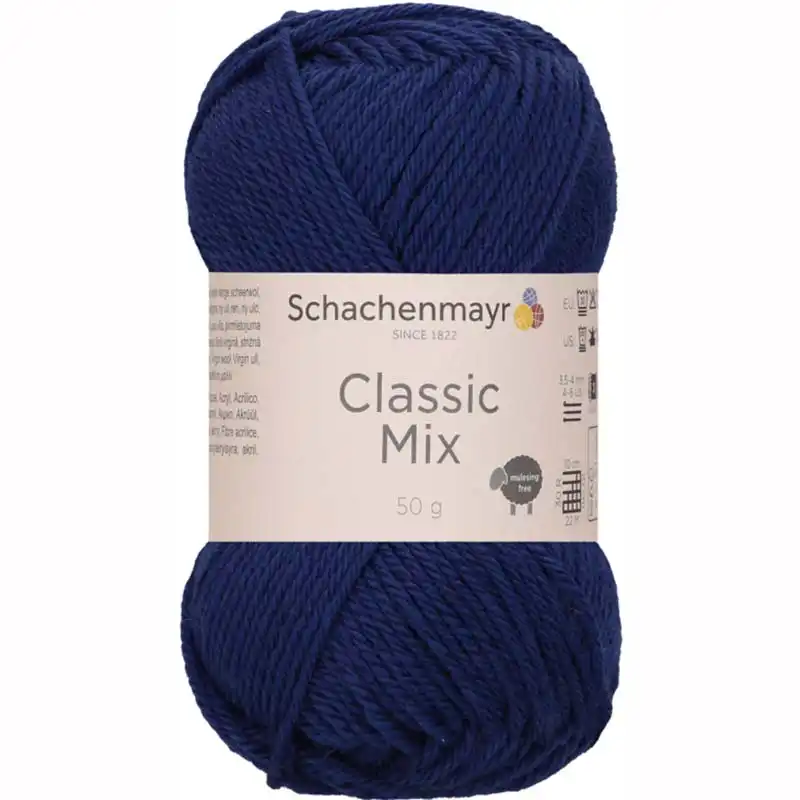Schachenmayr Classic Mix 50 Tmavě modrá