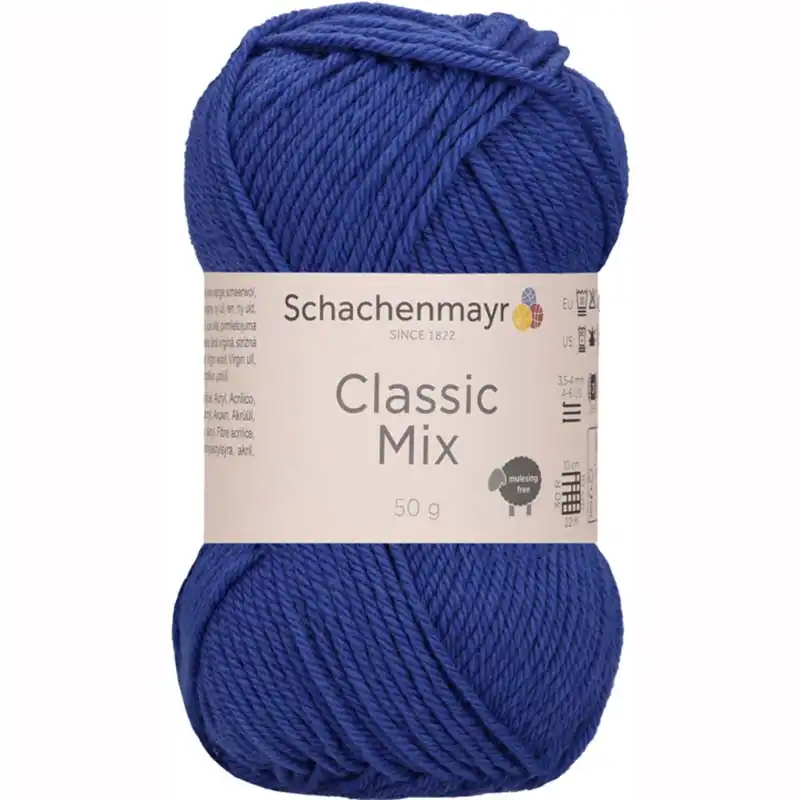 Schachenmayr Classic Mix 53 Modrá