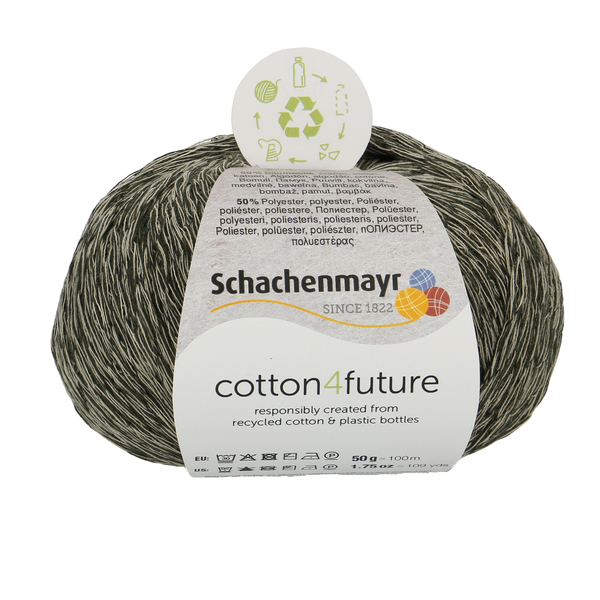 Schachenmayr Cotton 4 future 70 Šedozelená