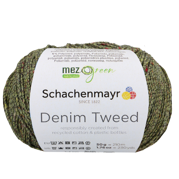 Schachenmayr Denim Tweed 72 Šedozelená