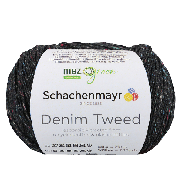 Schachenmayr Denim Tweed 90 Antracitová