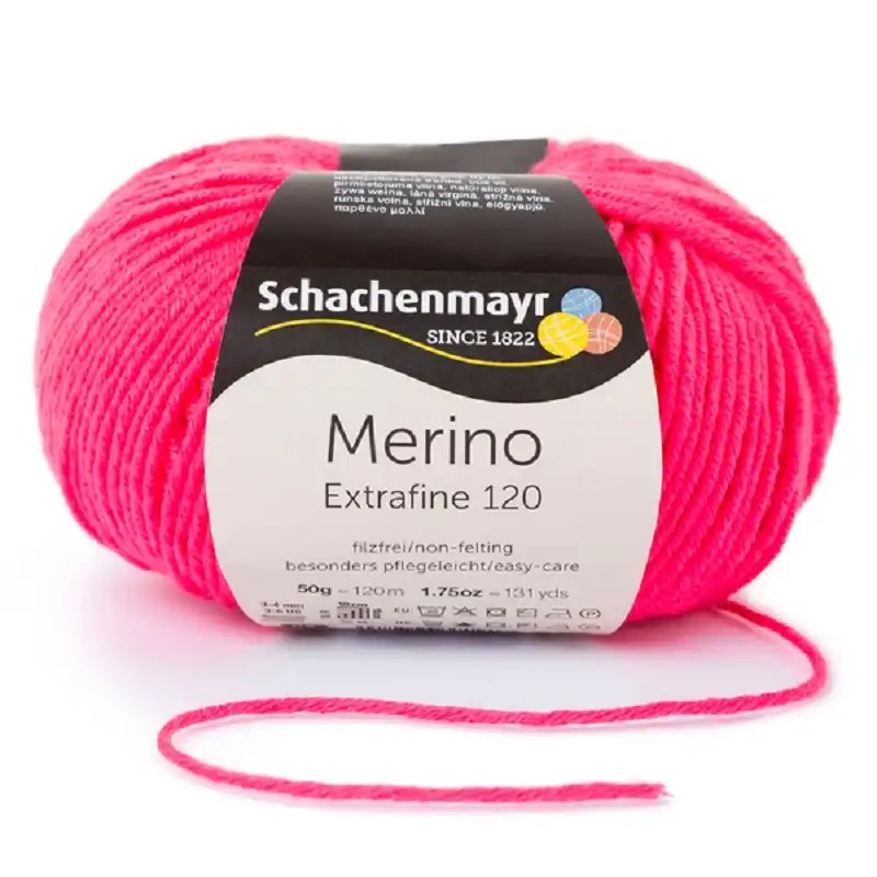 Schachenmayr Merino extrafine 120 Azalková 139