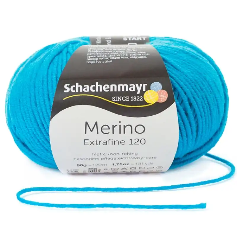 Schachenmayr Merino extrafine 120 Capri 168