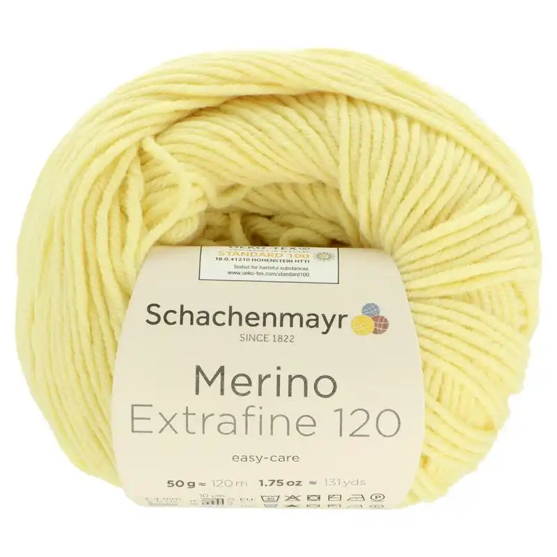 Schachenmayr Merino extrafine 120 Citrónová 1175