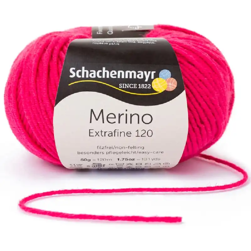 Schachenmayr Merino extrafine 120 Cyklamen 138