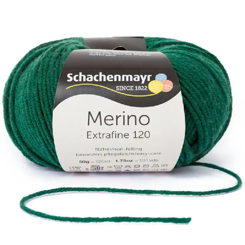 Schachenmayr Merino extrafine 120 Jedlová 172